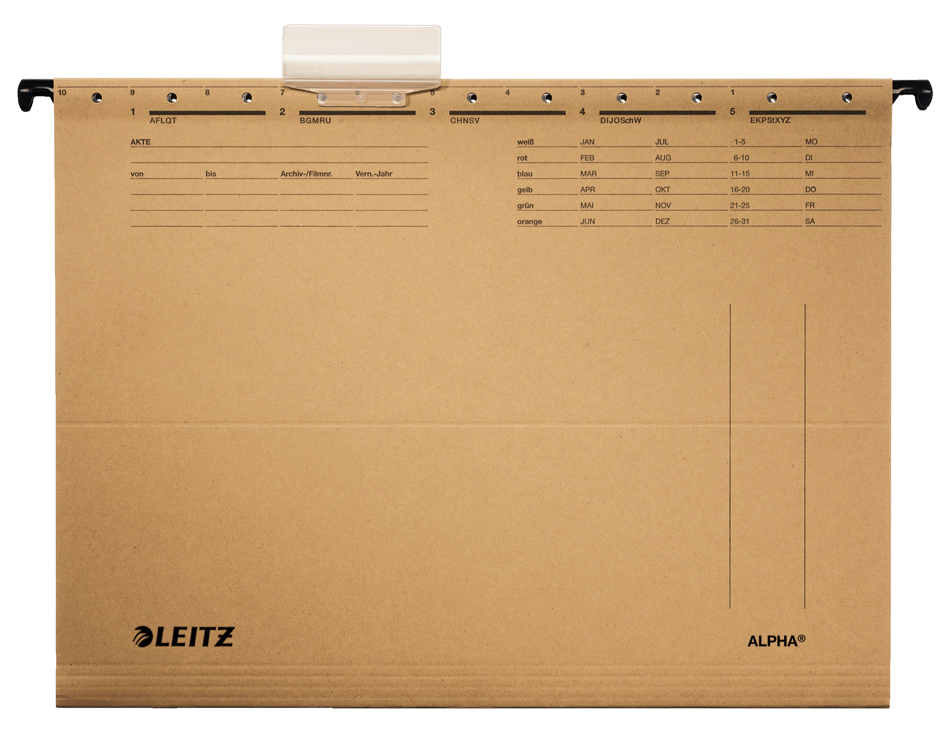 LEITZ Hängemappen ALPHA 1915 naturbraun, 25 St