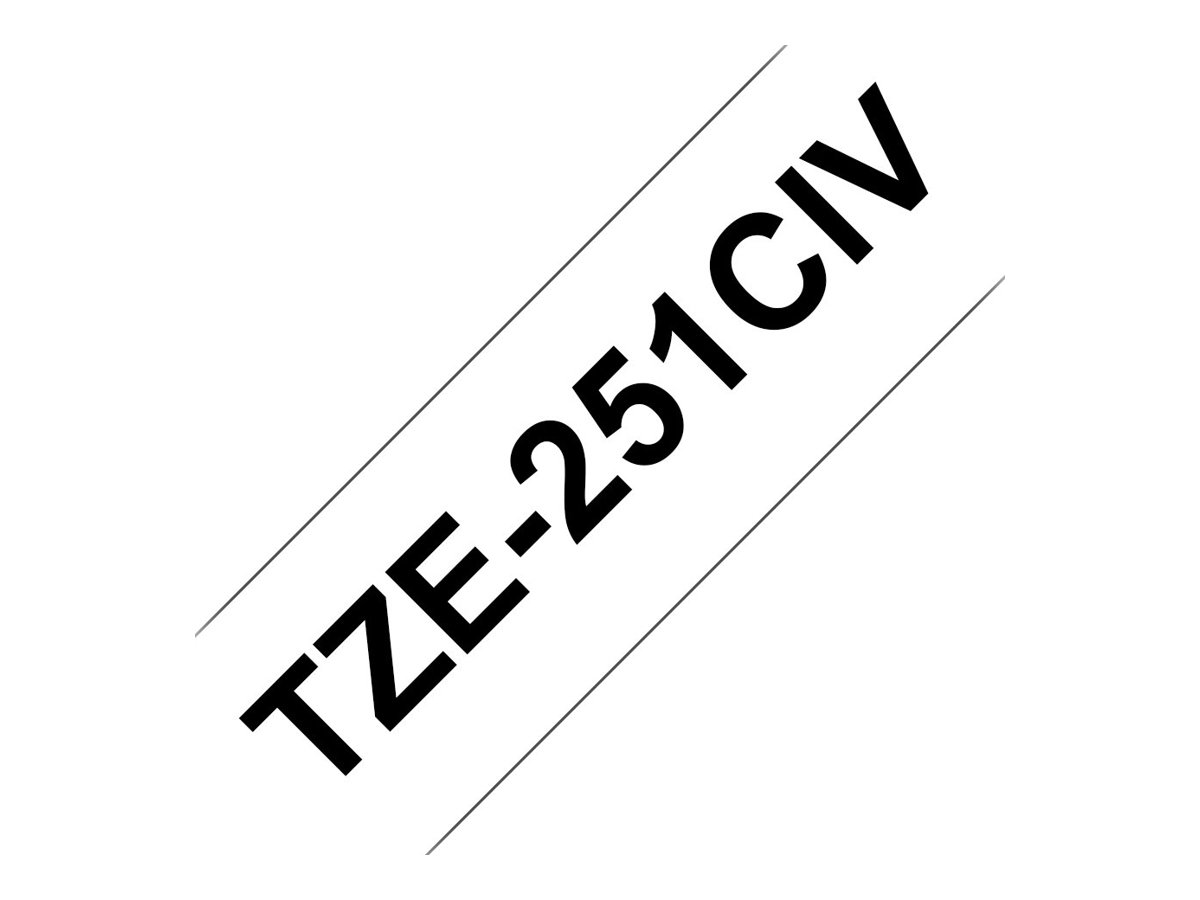 Brother TZ251CIV - 24 mm - Schwarz auf Weiß