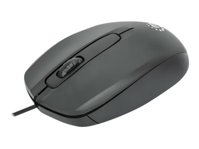 MANHATTAN Comfort II Optische USB-Maus USB-A drei Tasten plus Mausrad 1000 dpi für Links- und Rechtshänder 1,2 m Kabel schwarz MANHATTAN Comfort II Optische USB-Maus USB-A drei Tasten plus Mausrad 1000 dpi für Links- und Rechtshänder 1,2 m Kabel schwarz