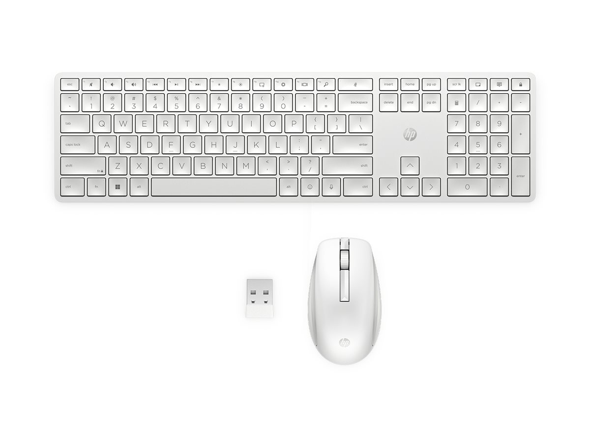 HP 655 Wireless Keyboard and Mouse Combo White (DE)