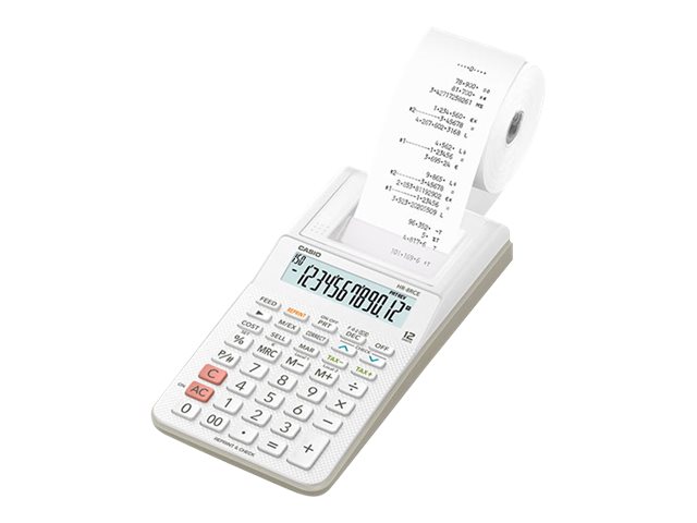CASIO HR-8RCE Tischrechner druckend weiss CASIO HR-8RCE Tischrechner druckend weiss