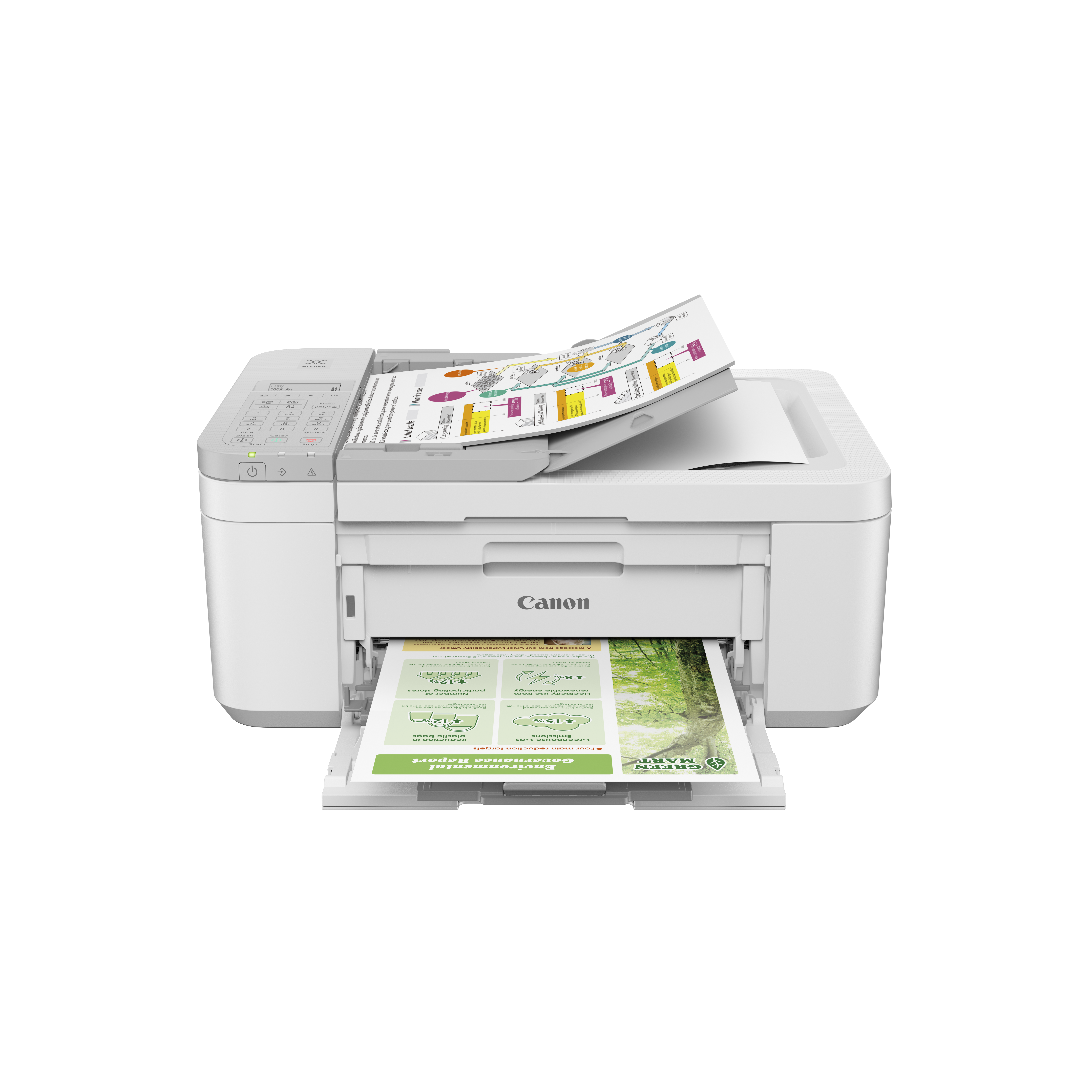 Canon PIXMA TR4756i 4 in 1 TintenstrahlMultifunktionsdrucker weiss