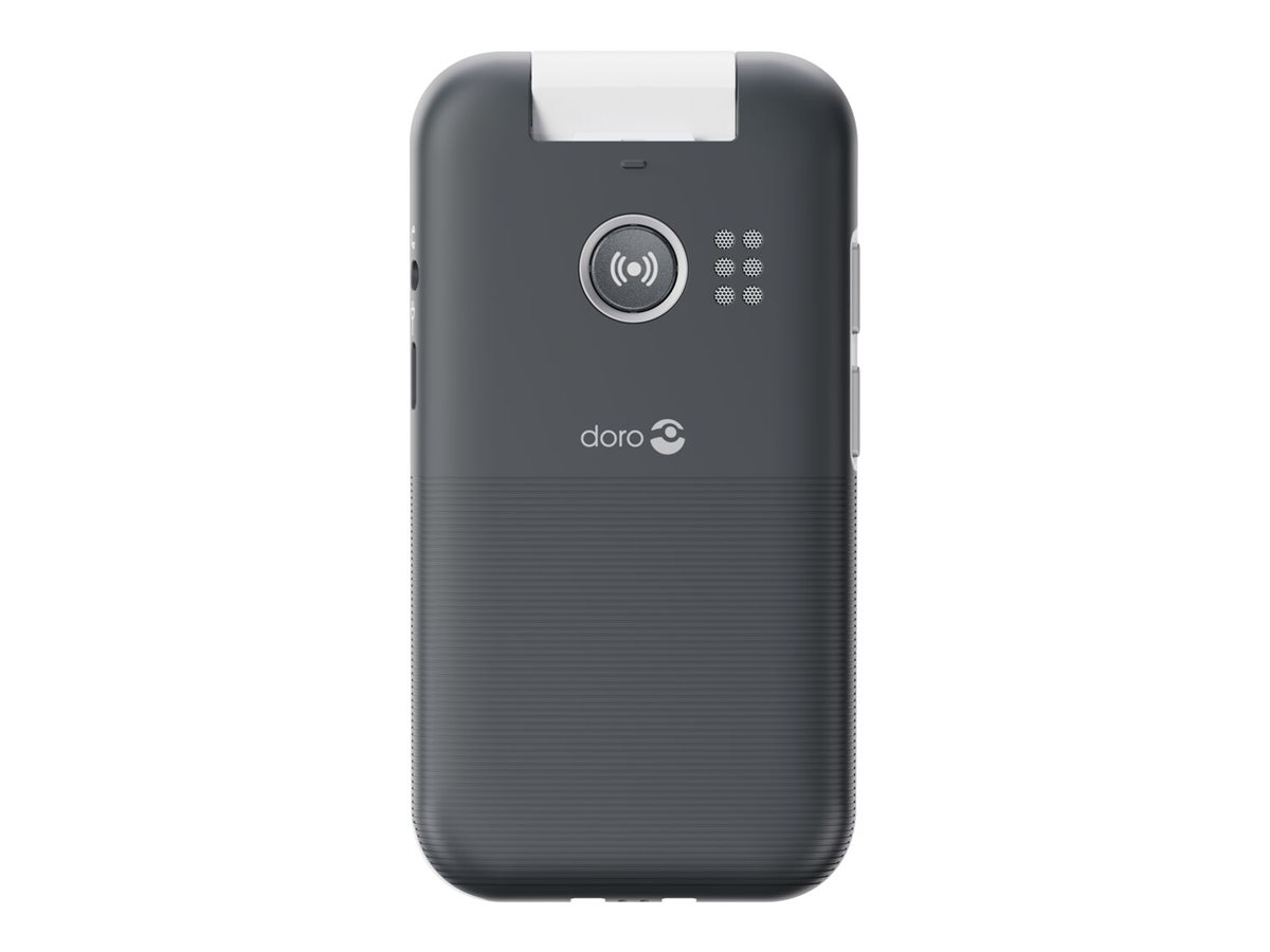 Doro Leva L30 4G, Grosstastenklapphandy, graphit-weiss