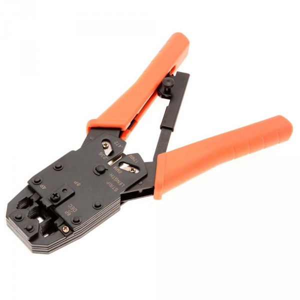 helos Crimpzange fuer RJ12/RJ45- bzw. 4P/6P/6PDEC/8P-Stecker, mit Ratsche helos Crimpzange fuer RJ12/RJ45- bzw. 4P/6P/6PDEC/8P-Stecker, mit Ratsche