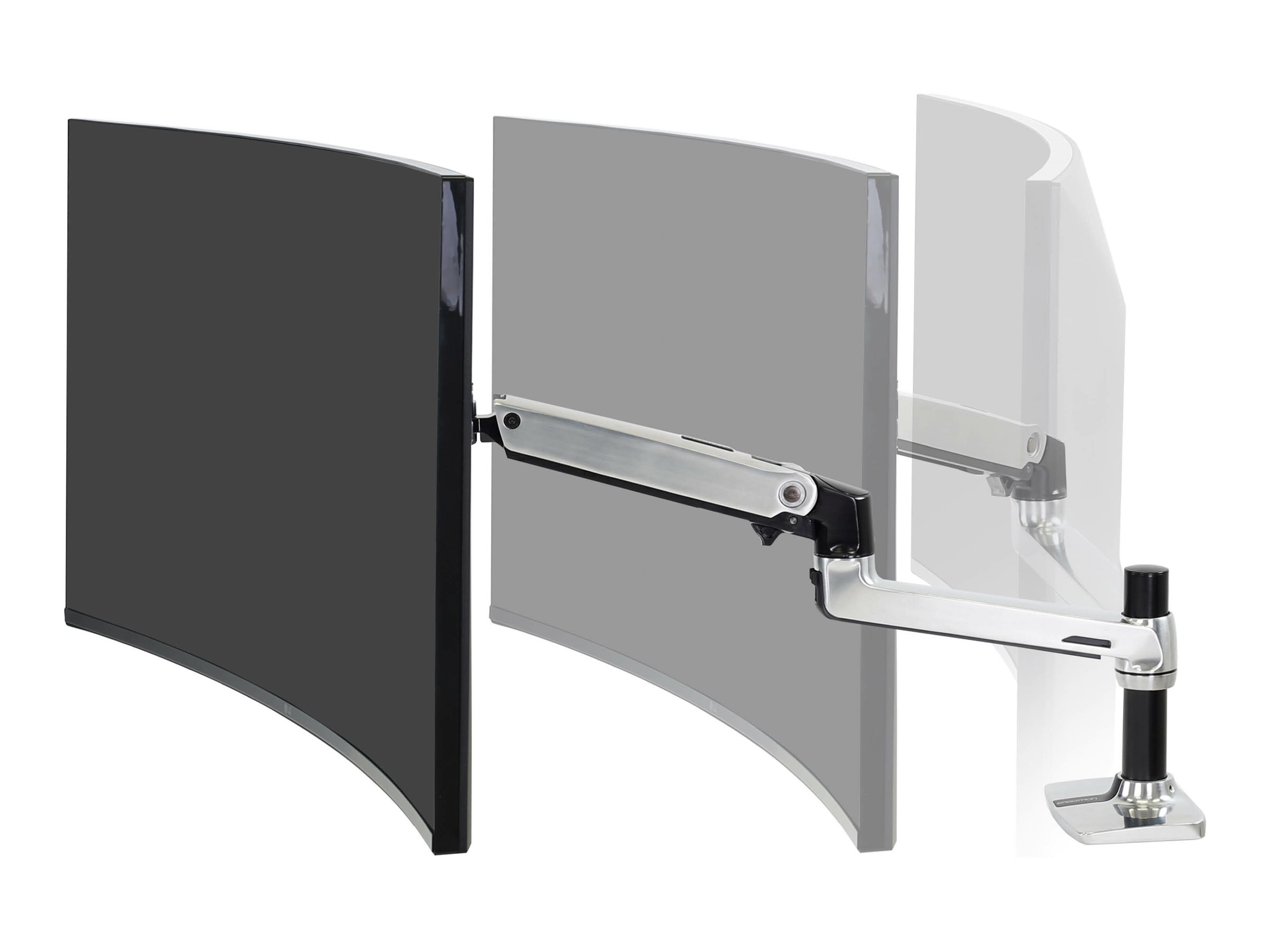 ERGOTRON LX LCD Arm fuer Tischmontage poliertes Alu bis 34 max. 11,3 kg. VESA 75x75mm 100x100mm neigen schwenken drehen