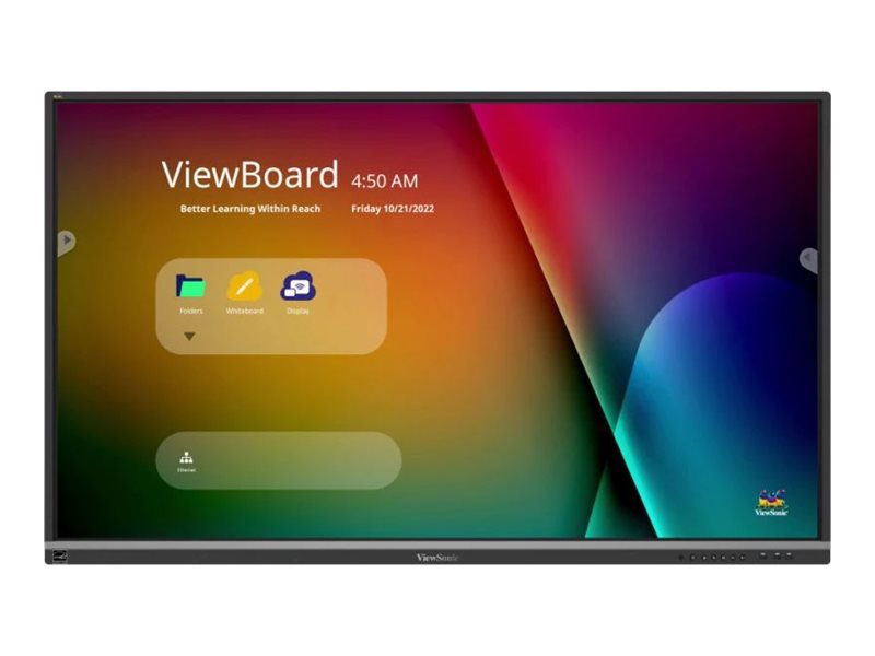 VIEWSONIC IFP6550-5F 165,1cm 65Zoll 40 Points Touch 7H AG 3840x2160 400nits 1200:1 64GB Storage 8GB RAM