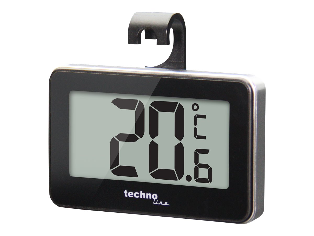 TechnoLine WS 7012 Gefrier Kühlschrankthermometer schwarz