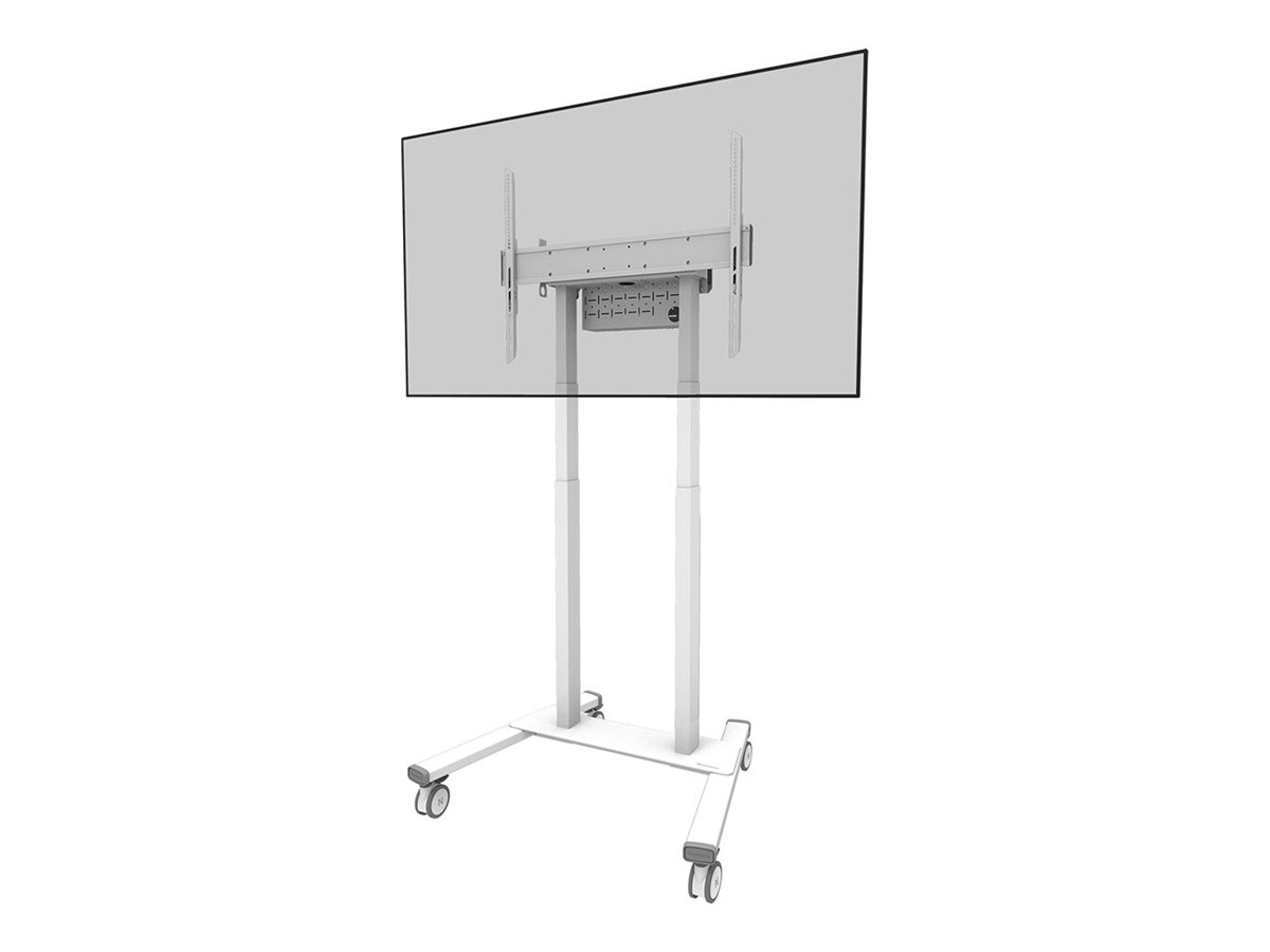 NEOMOUNTS Move Lift Motorised Mobile Stand incl. storage box 10cm. Wheels Floor  - VESA 100x100 up to 800x600