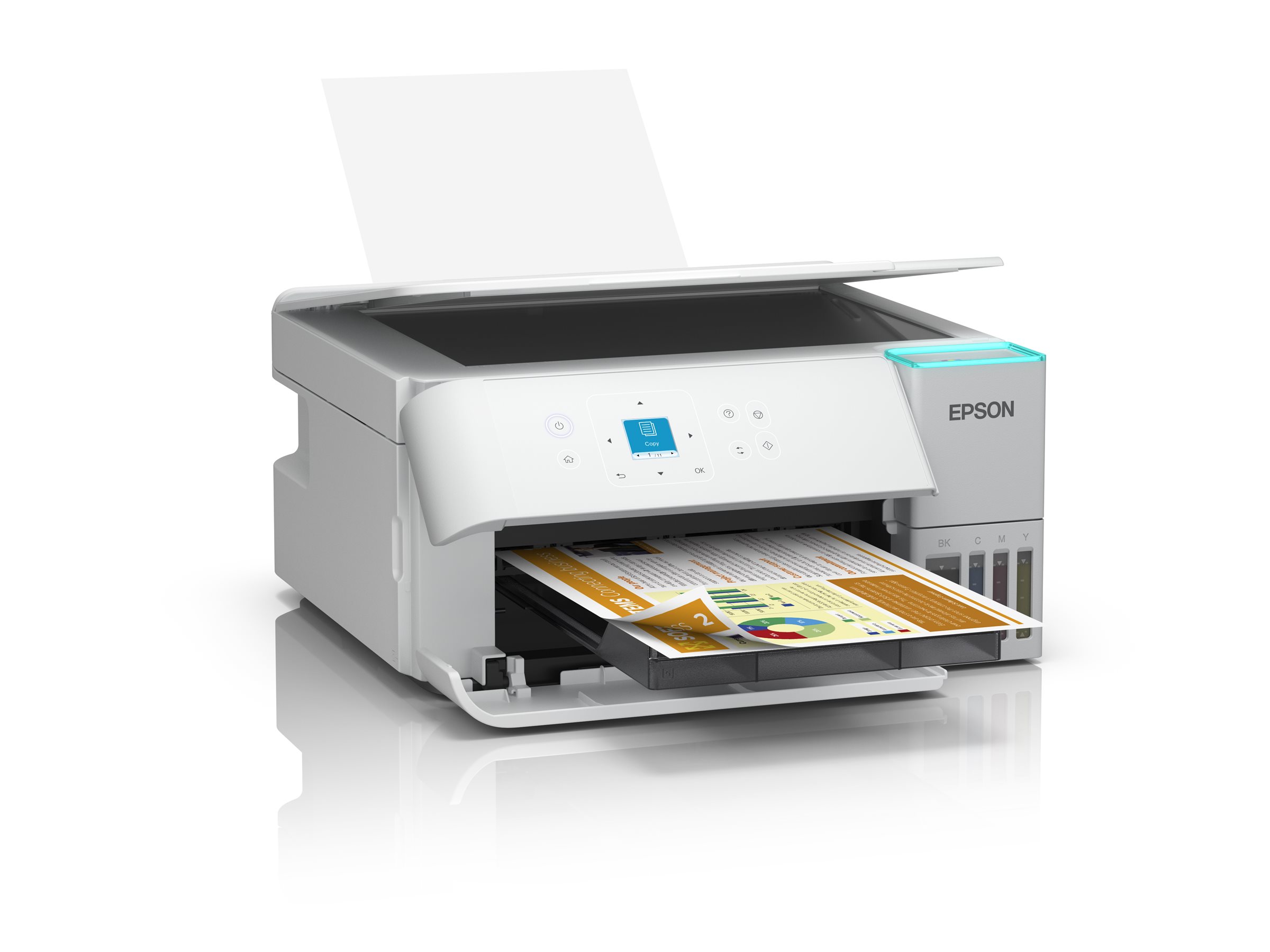 EPSON EcoTank ET2956 3 in 1 TintenstrahlMultifunktionsdrucker weiss