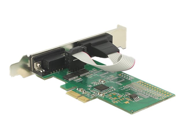 Delock PCIe x1 2 x Seriell RS232