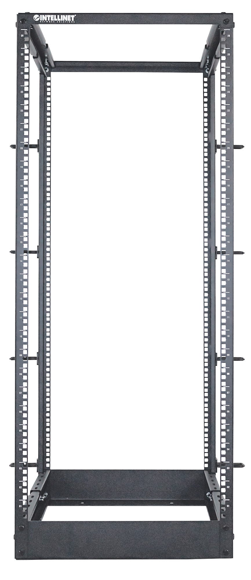 INTELLINET 48,3cm 19Zoll Laborgestell 26HE 4Pfosten HxBxT 1296 x 515 x 559mm unmontiert schwarz