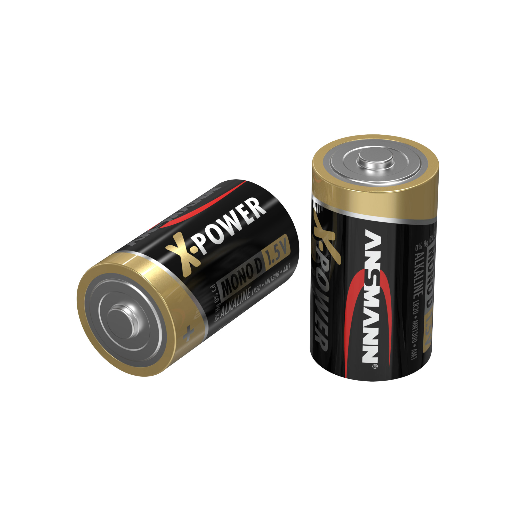 2 ANSMANN Batterien X-POWER Mono D 1,5 V
