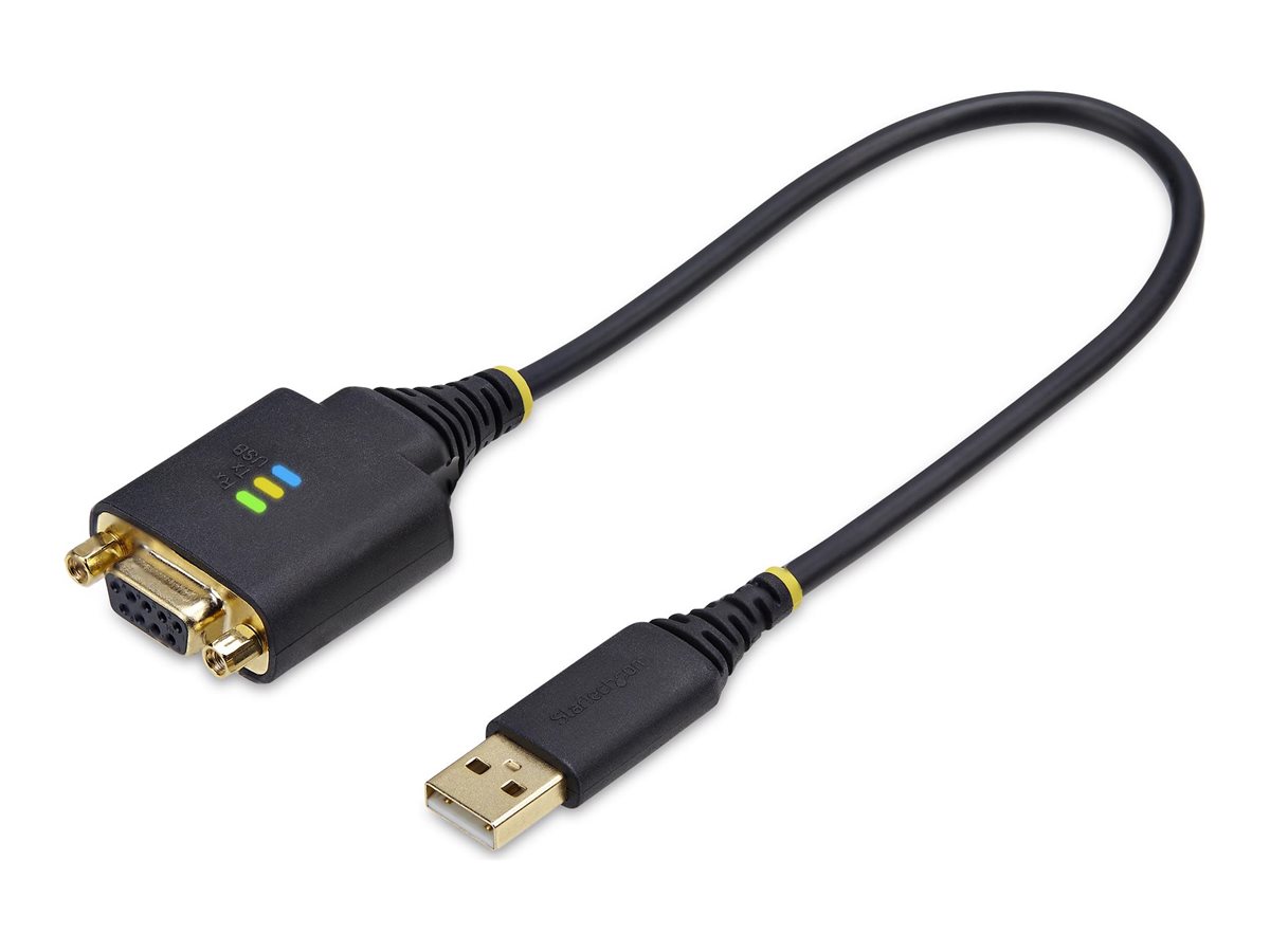 STARTECH.COM 30cm USB Null Modem Kabel USB Seriell Adapter COM Retention,FTDI USB RS232 Wechselbare DB9 Schrauben/Muttern