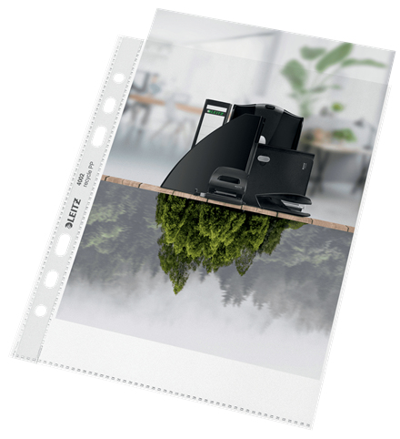 LEITZ Prospekthüllen recycle 4002 DIN A5 transparent genarbt 0,10 mm, 25 St