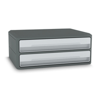 cep Schubladenbox MoovUp lichtgrau 1090116361, DIN A4 quer mit 2 Schubladen cep Schubladenbox MoovUp lichtgrau 1090116361, DIN A4 quer mit 2 Schubladen