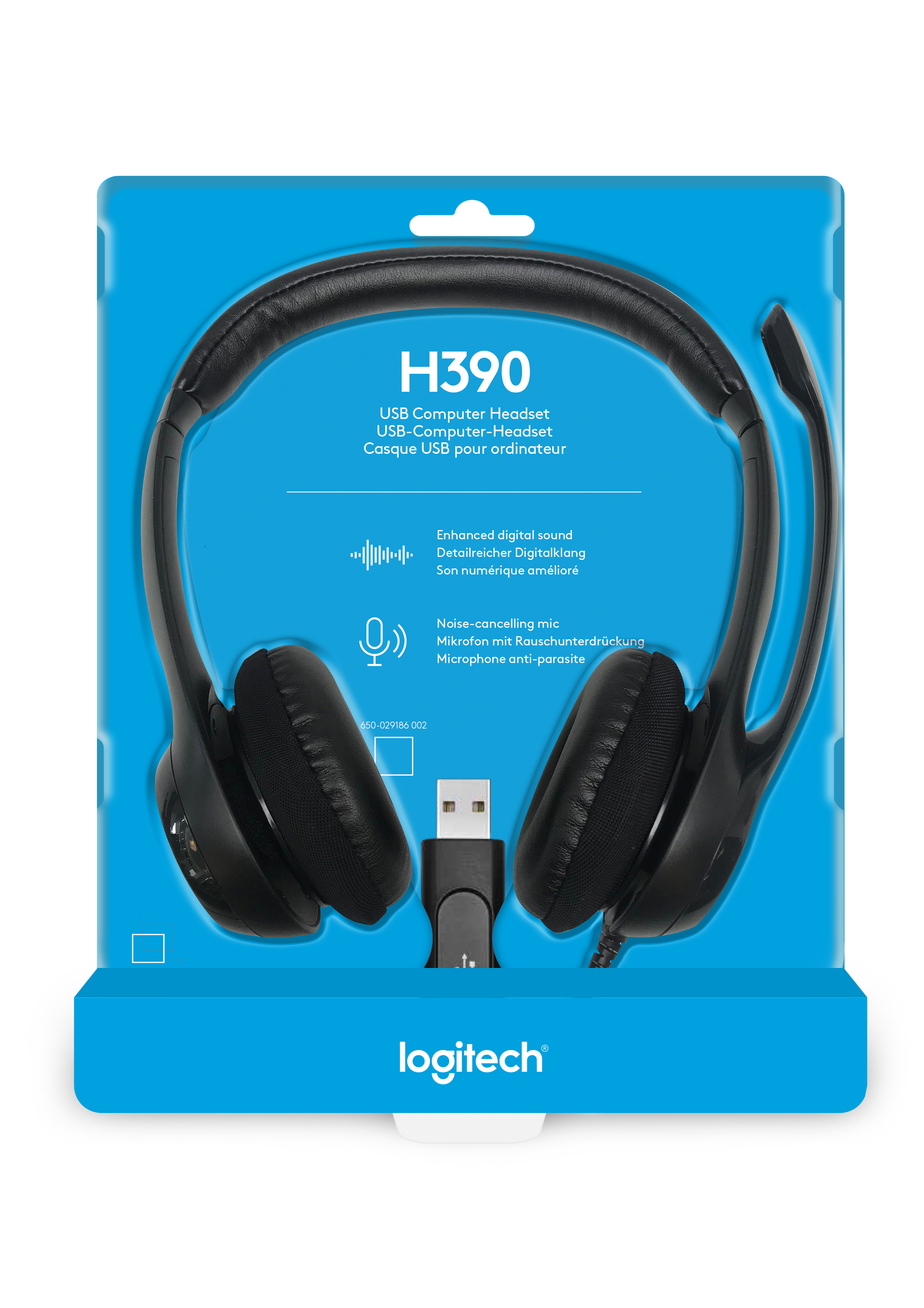 LOGITECH H390 STEREO USB-A HEADSET LOGITECH H390 STEREO USB-A HEADSET