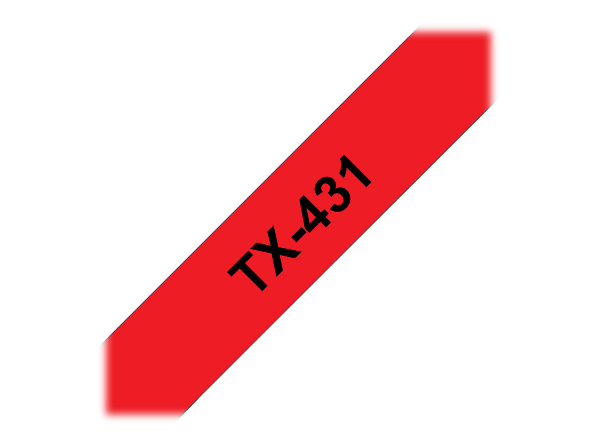 TX431 BROTHER PTOUCH 12mm ROT-SCHWARZ