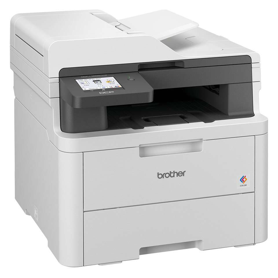 brother DCPL3555CDW 3 in 1 FarblaserMultifunktionsdrucker grau