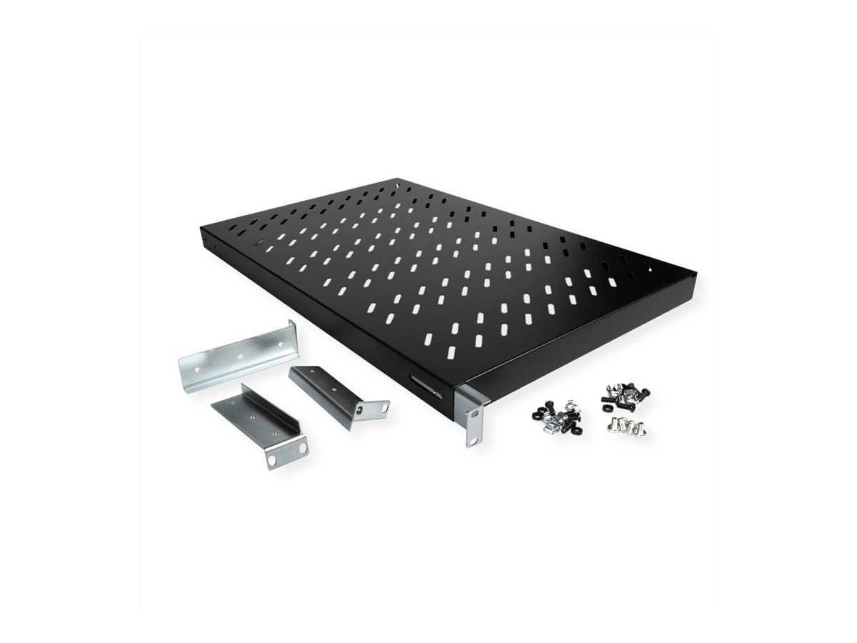 ROLINE Fachboden 48,26cm 19Zoll 1 HE 700 T 50 kg schwarz