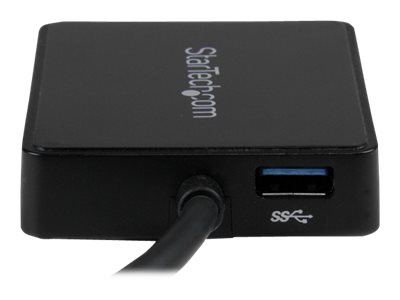 StarTech.com USB 3.0 SuperSpeed auf Dual Port Gigabit Ethernet LAN Adapter - 10/100/1000 NIC Netzwerkadapter mit USB-Port - Schwarz - Netzwerkadapter - USB 3.0 - 2 Anschlüsse