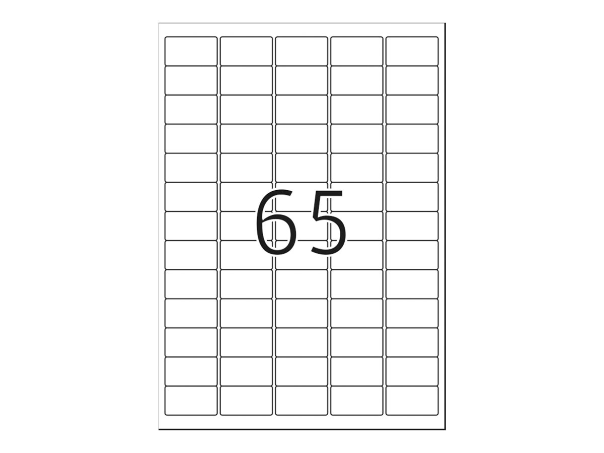 1.625 HERMA Adressetiketten 4504 weiÃ 38,1 x 21,2 mm