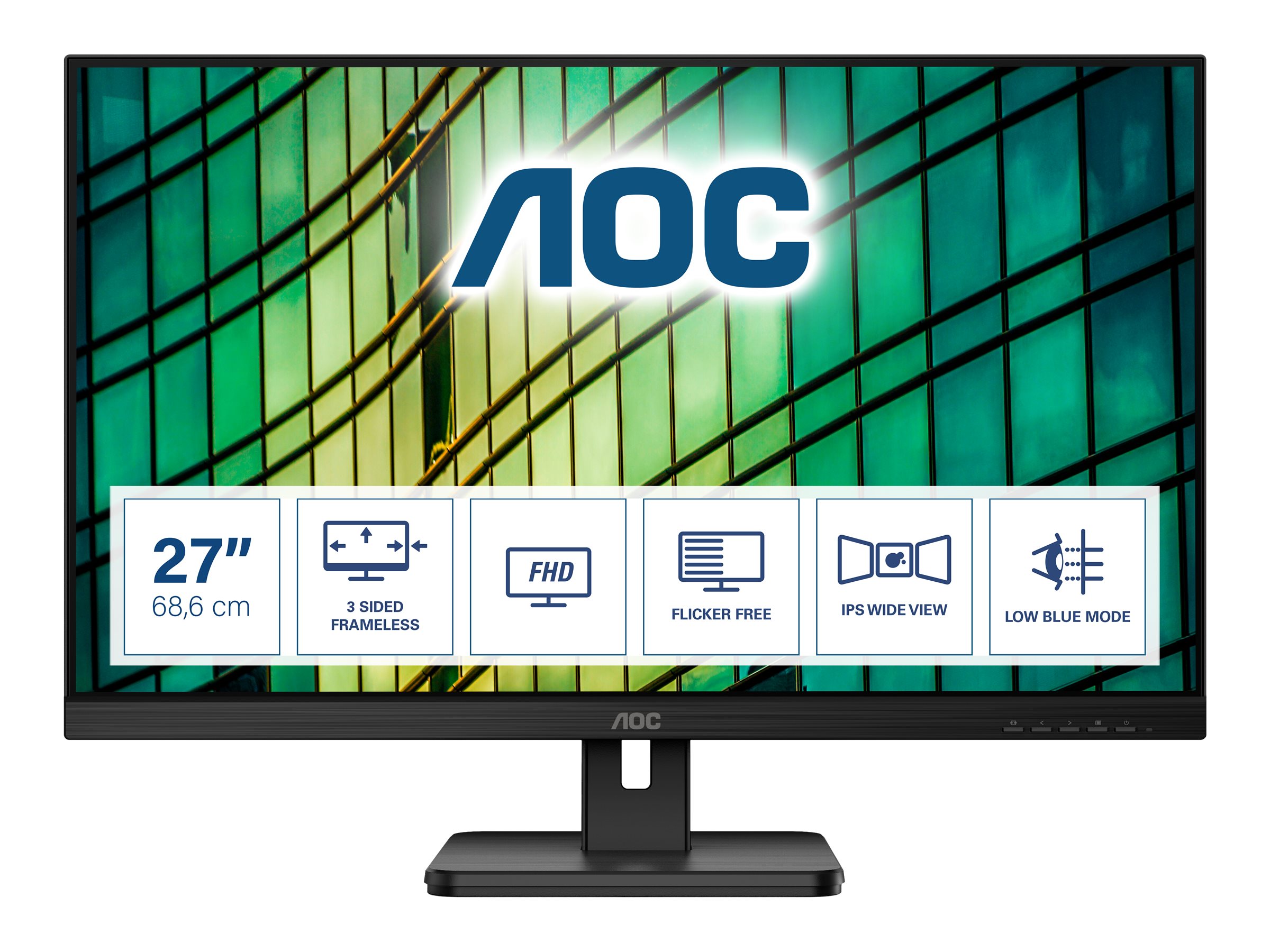 AOC 68,6cm (27)   27E2QAE   16:09 HDMI+DP  IPS   black