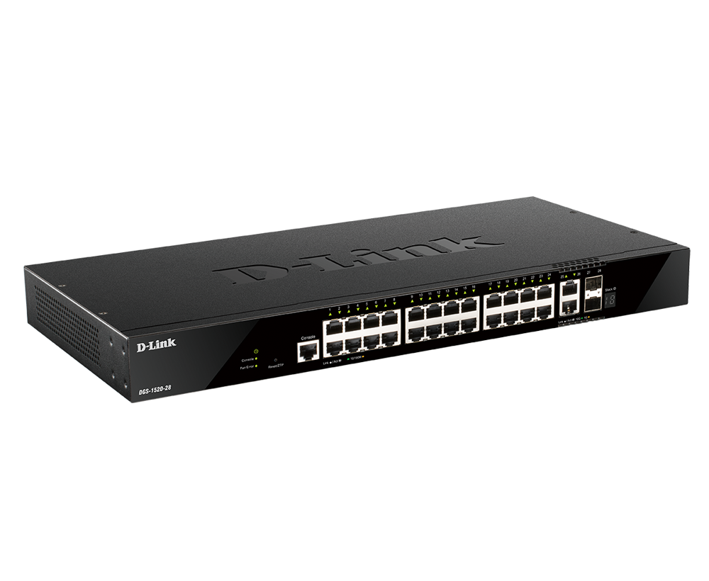 D-Link Switch DGS-1520-28 440mm 24*GE