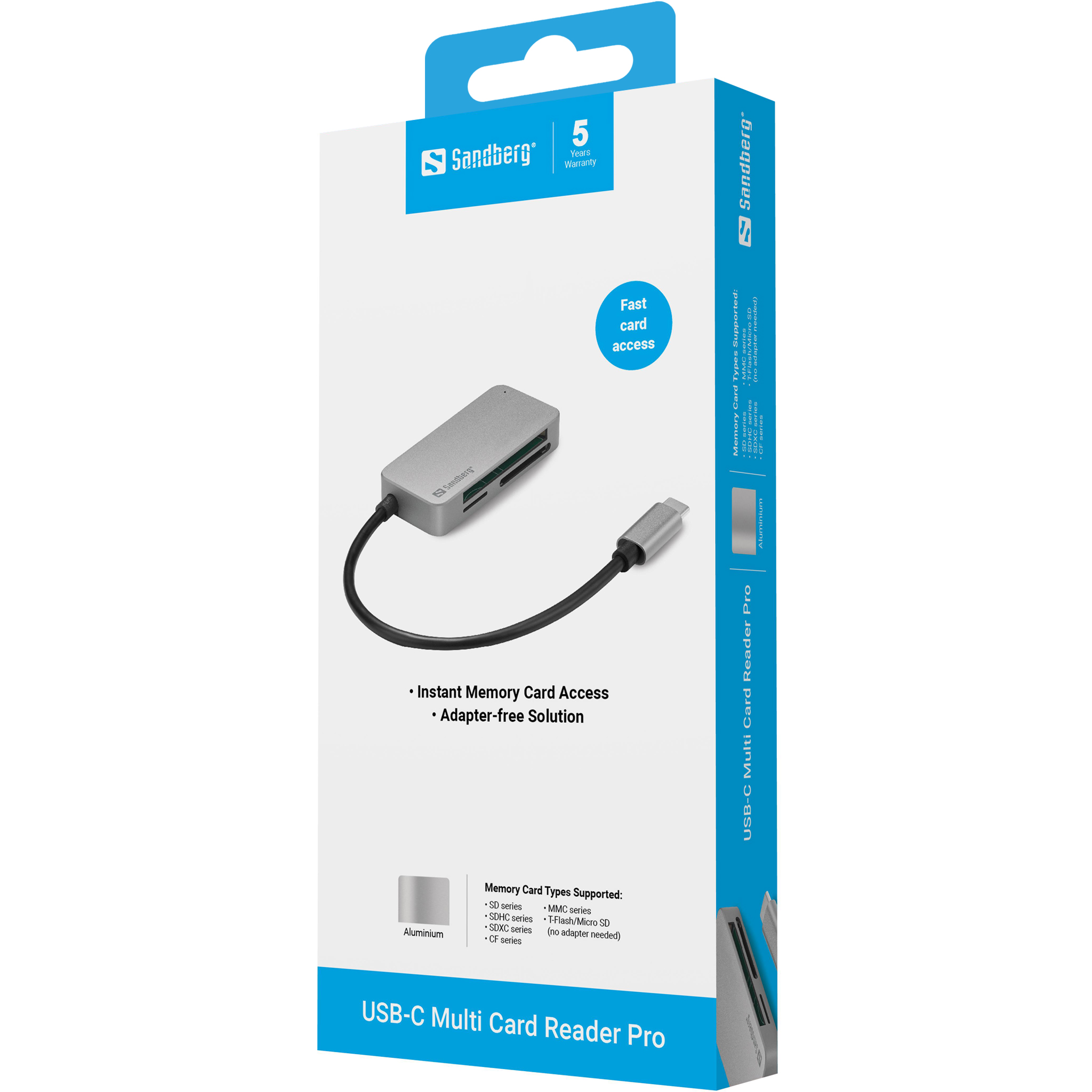 SANDBERG USBC Multi Card Reader Pro