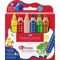 Faber-Castell Grippy Malset 6 Stück farbsortiert