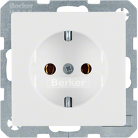 Berker Steckdose SCHUKO 47436089 polarweiss samt Berker Steckdose SCHUKO 47436089 polarweiss samt