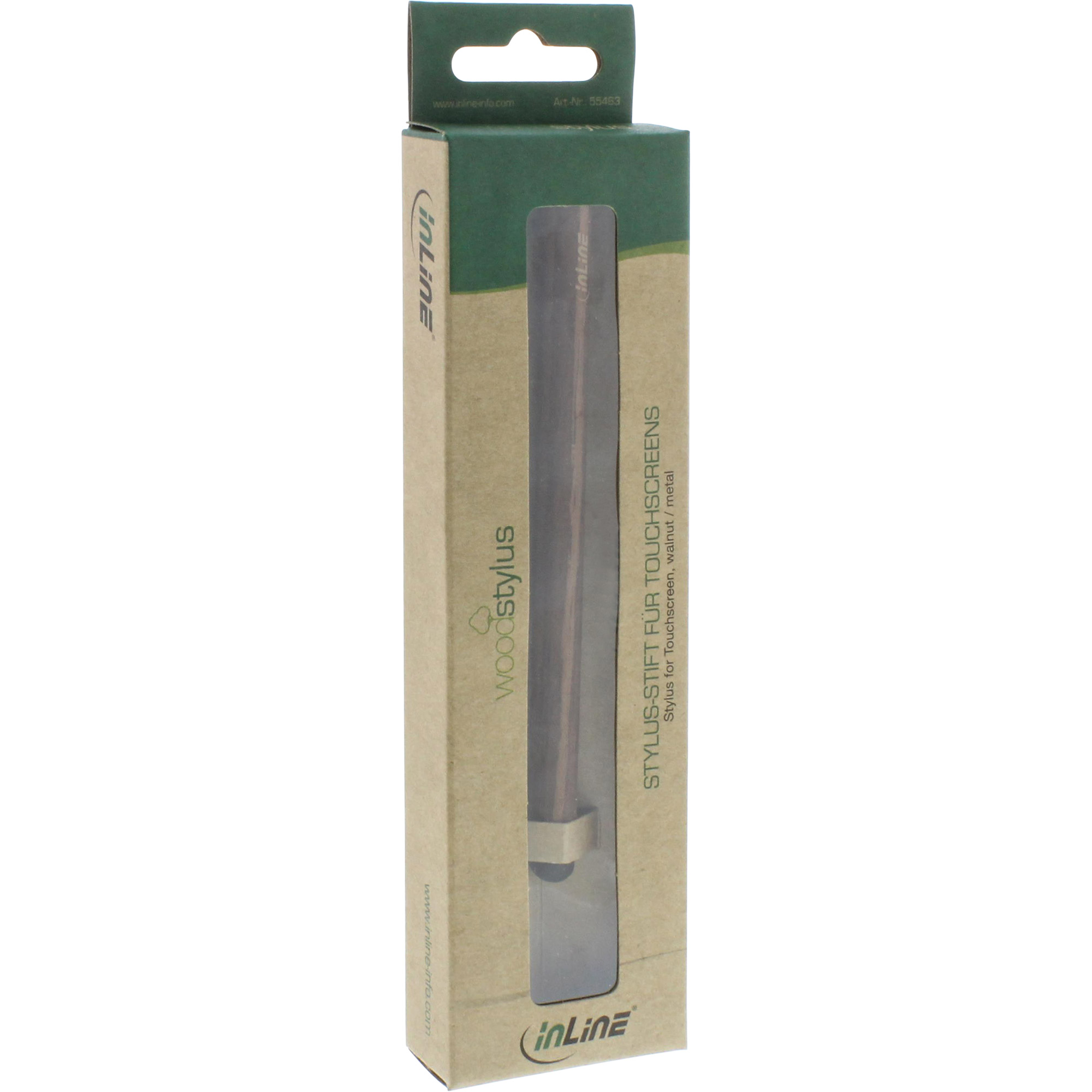 INLINE woodstylus Stylus-Stift für Touchscreens Walnuss/Metall