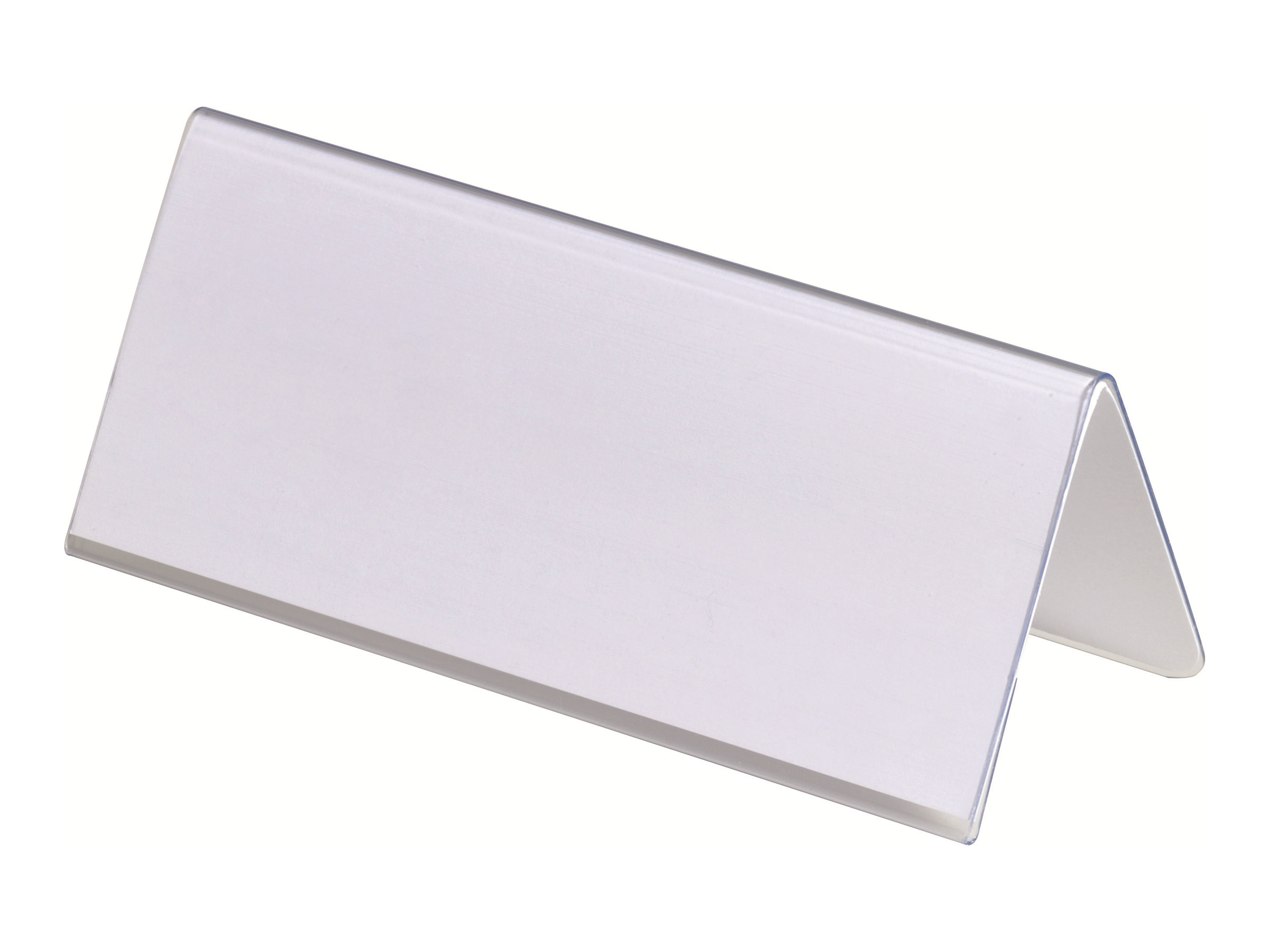 DURABLE Tischnamensschilder 8050-19 transparent 15,0 x 6,1 cm, 25 St.