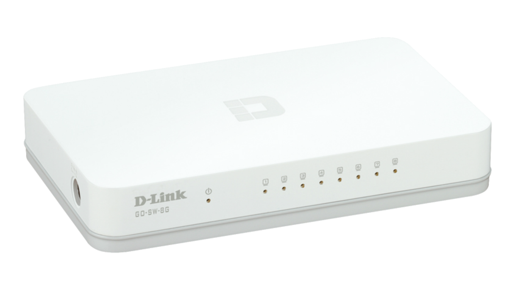 DLINK GOSW8G 8Port Gigabit Easy Desktop Switch 8x 101001000Mbits für bis zu acht EthernetGeräte Plug Play AutoMDIMDX