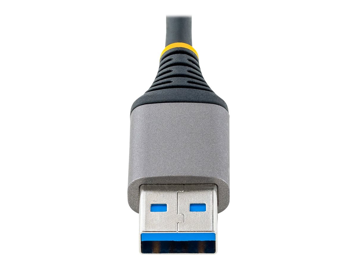 STARTECH.COM 4-Port USB Hub USB 3.0 5Gbps Bus Powered USB-A to 4xA w/ Optional Auxiliary Power Portable Laptop USB Hub 1ft/30cm
