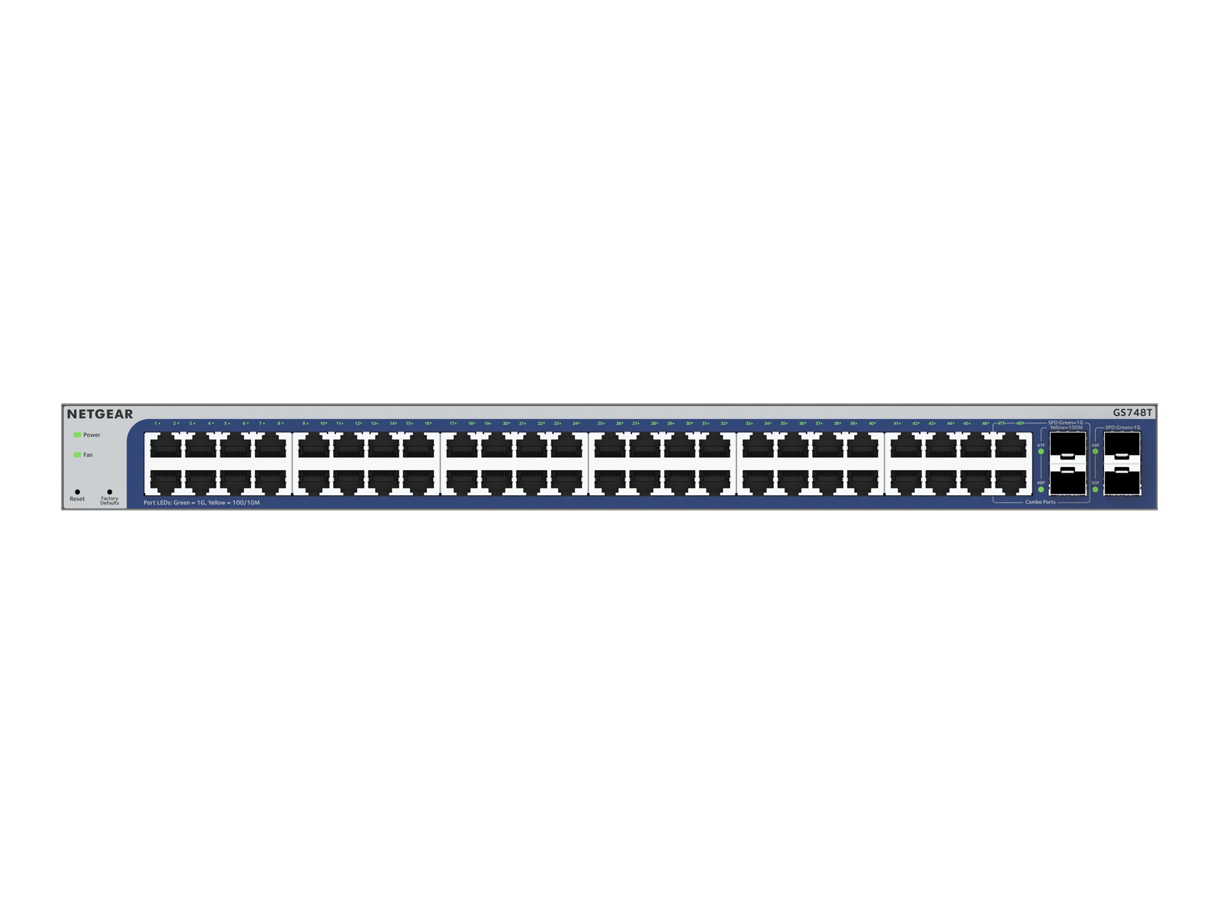 NETGEAR 48PT GE Smart Switch GS748T NETGEAR 48PT GE Smart Switch GS748T