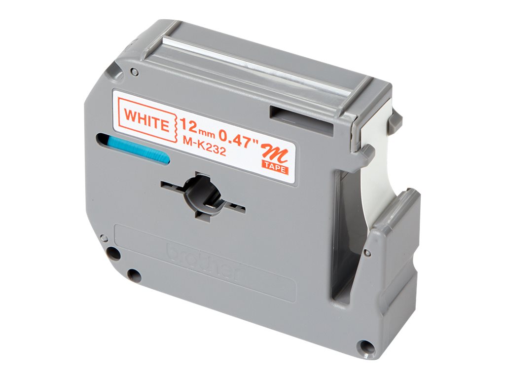 brother Schriftband M-K M-K232 MK232BZ, 12 mm rot auf weiss brother Schriftband M-K M-K232 MK232BZ, 12 mm rot auf weiss
