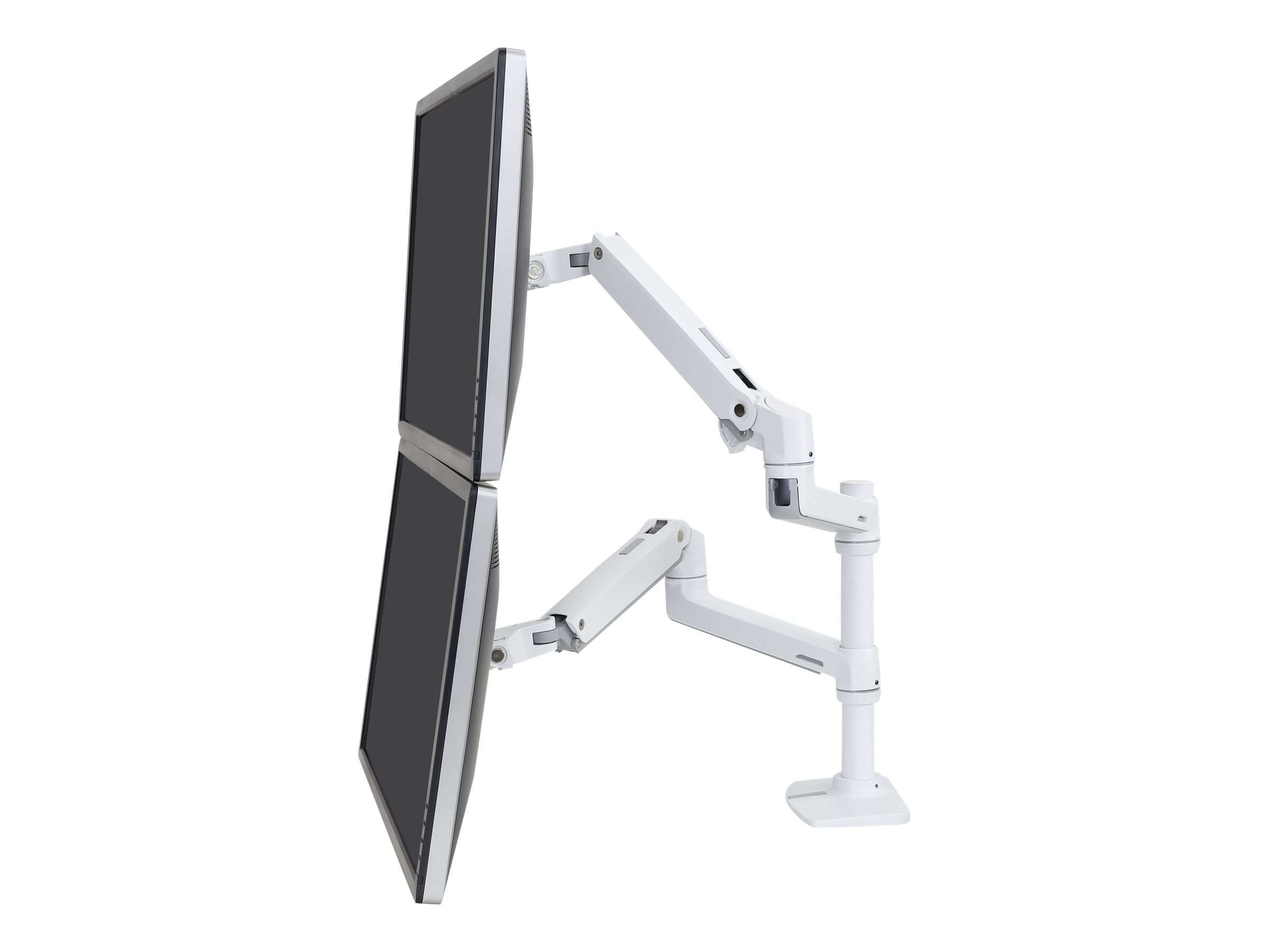 ERGOTRON LX Doppelschirmloesung fuer Tischmontage weiss 61cm 24Zoll Displays bis 33cm anheben max18kg.belastbar VESA 75x75 100x100mm ERGOTRON LX Doppelschirmloesung fuer Tischmontage weiss 61cm 24Zoll Displays bis 33cm anheben max18kg.belastbar VESA 75x75 100x100mm