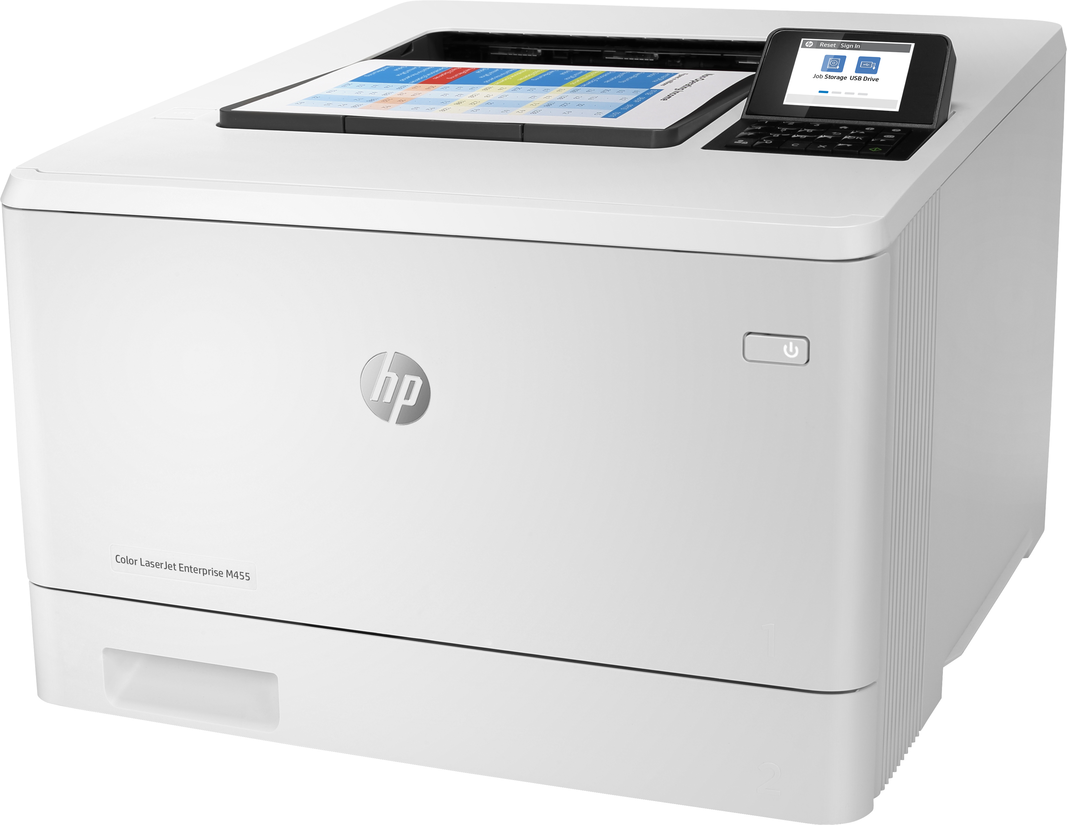 HP Color LaserJet Enterprise M455dn FarbLaserdrucker weiß