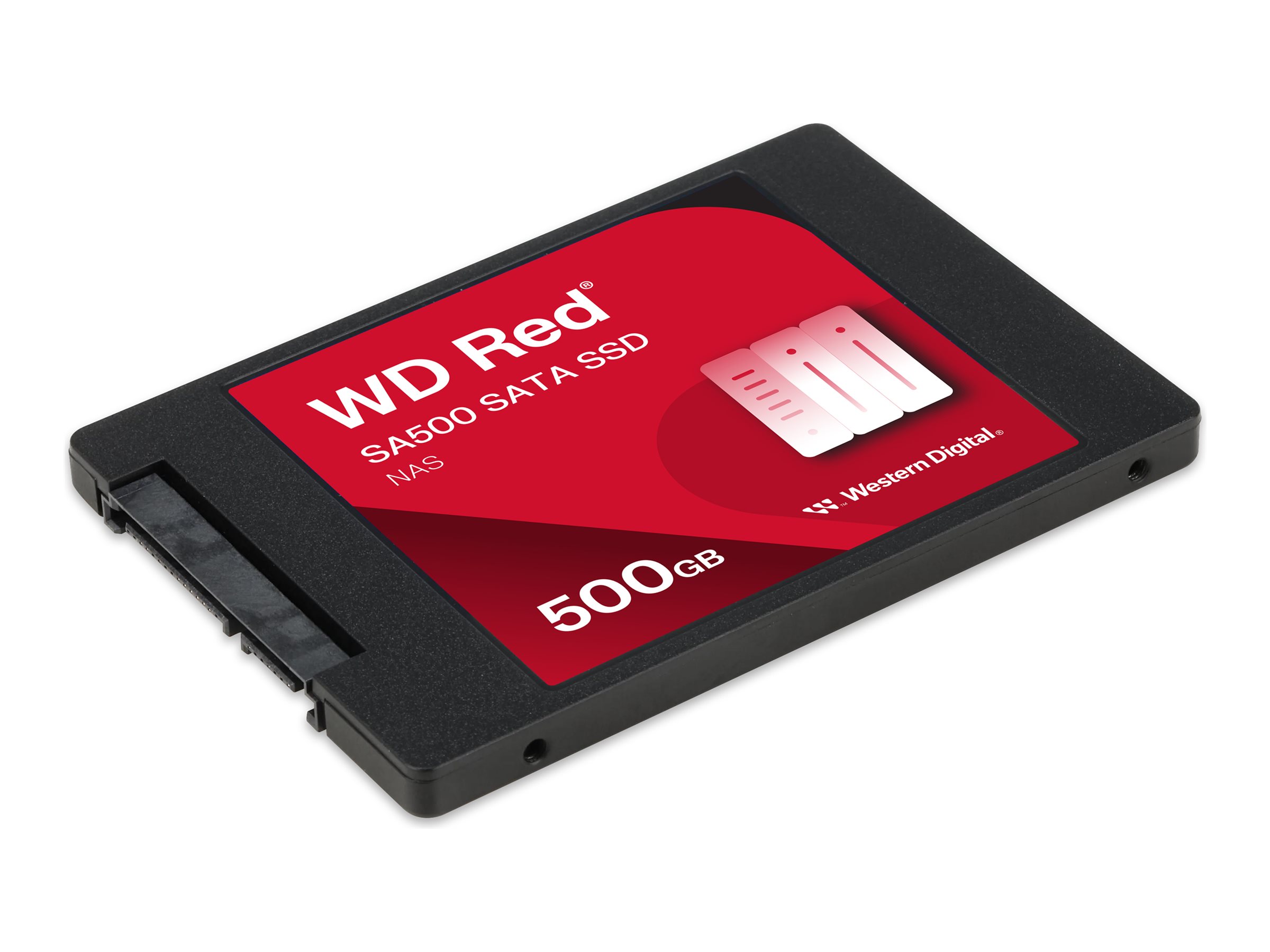 WD Red SSD SA500 NAS 500GB 6,35cm 2,5Zoll SATA III 6 Gb/s internal single-packed
