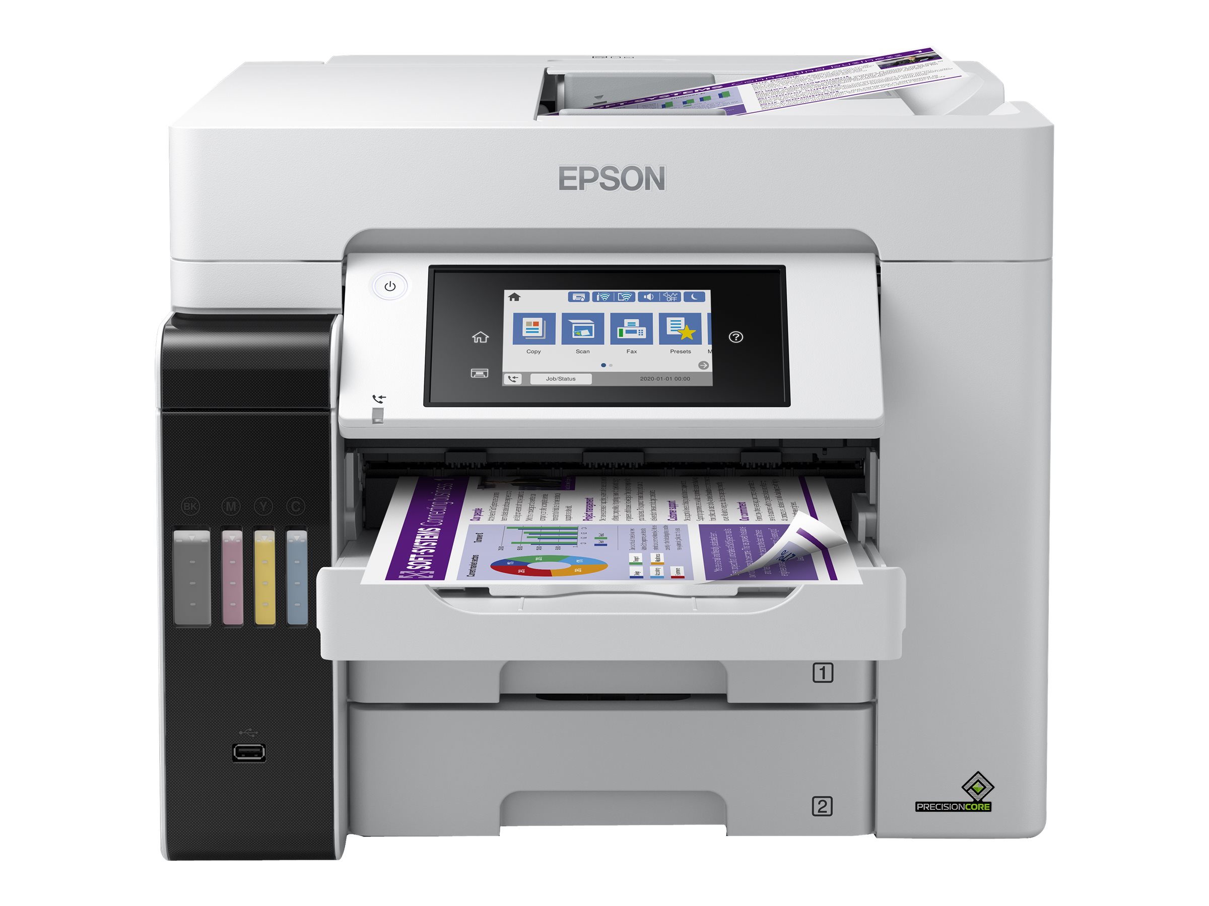EPSON EcoTank ET-5880 4 in 1 Tintenstrahl-Multifunktionsdrucker grau