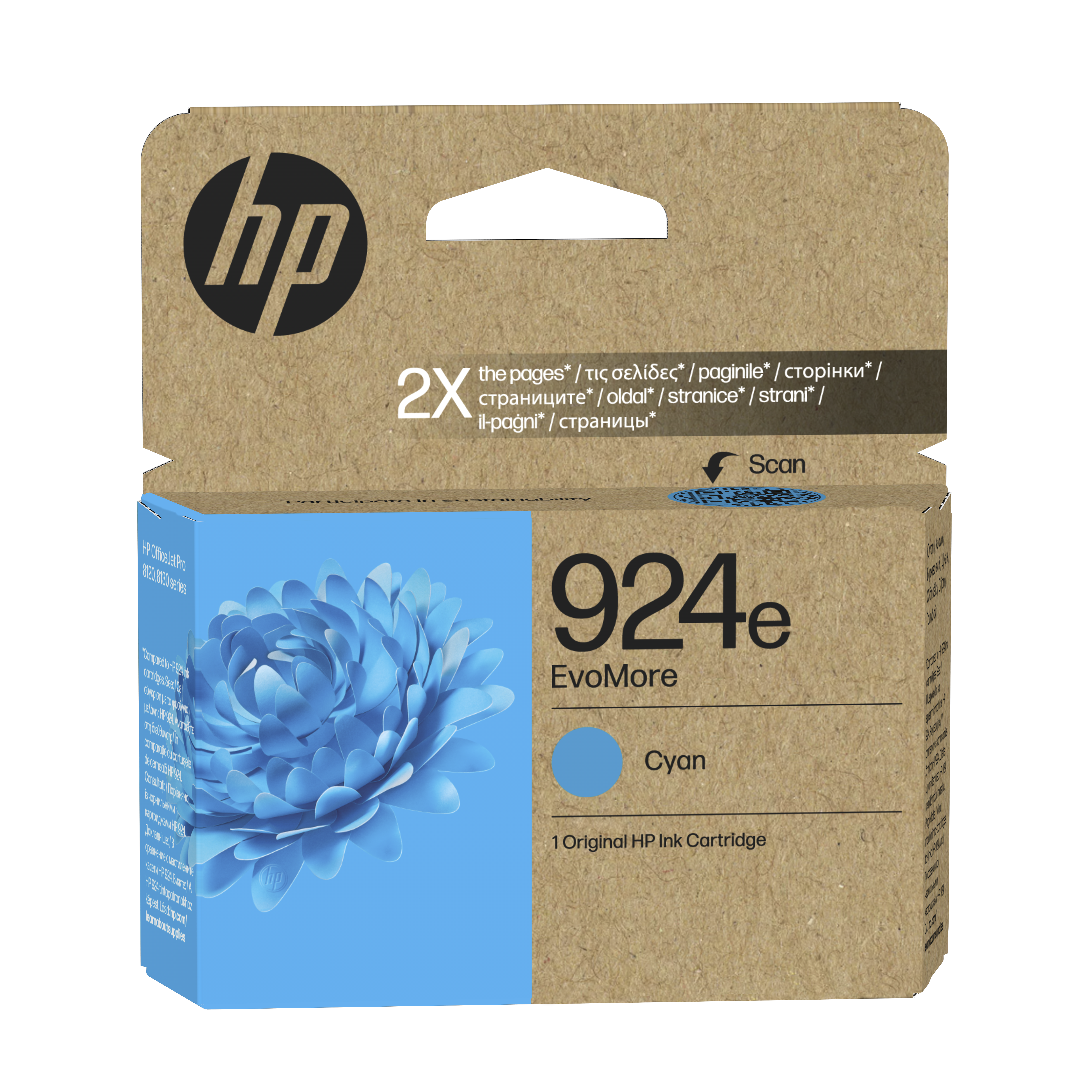 HP 924e EvoMore Cyan