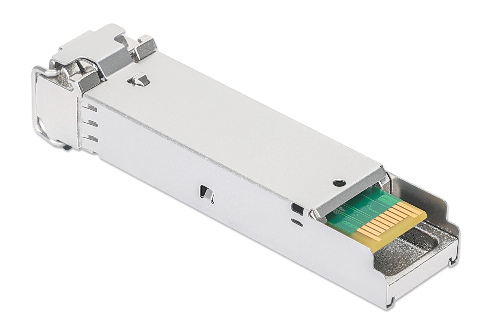 INTELLINET Gigabit SFPModul MiniGBIC Transceiver für LWLKabel 1000BaseSX LC MultimodePort 550 m HPEkompatibel silber
