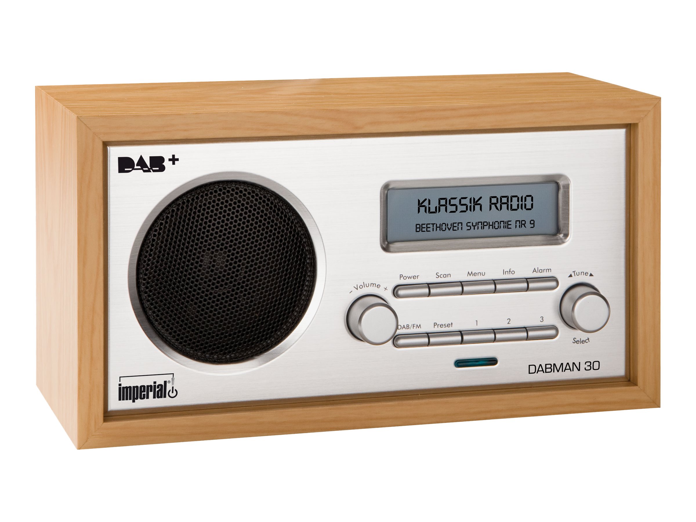 DABMAN 30 DAB+ / FM Radio, Holzoptik
