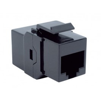 BACHMANN Keystone CAT6 UTP Kupplung RJ45 ungeschirmt, schwarz