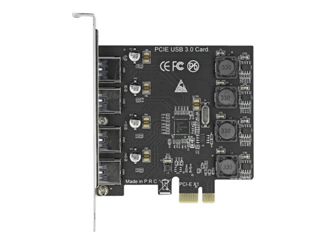 Delock PCI Express x1 Karte zu 4 x extern USB TypA Buchse SuperSpeed USB