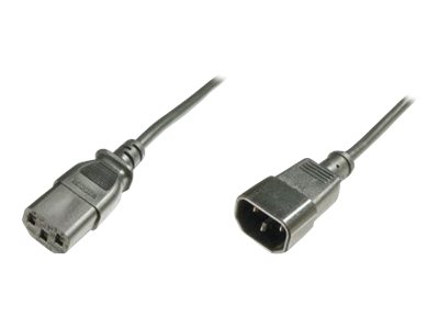 ASSMANN Kaltgeraete Verlaengerungskabel IEC C13 Buchse IEC C14 Stecker schwarz 5m bulk