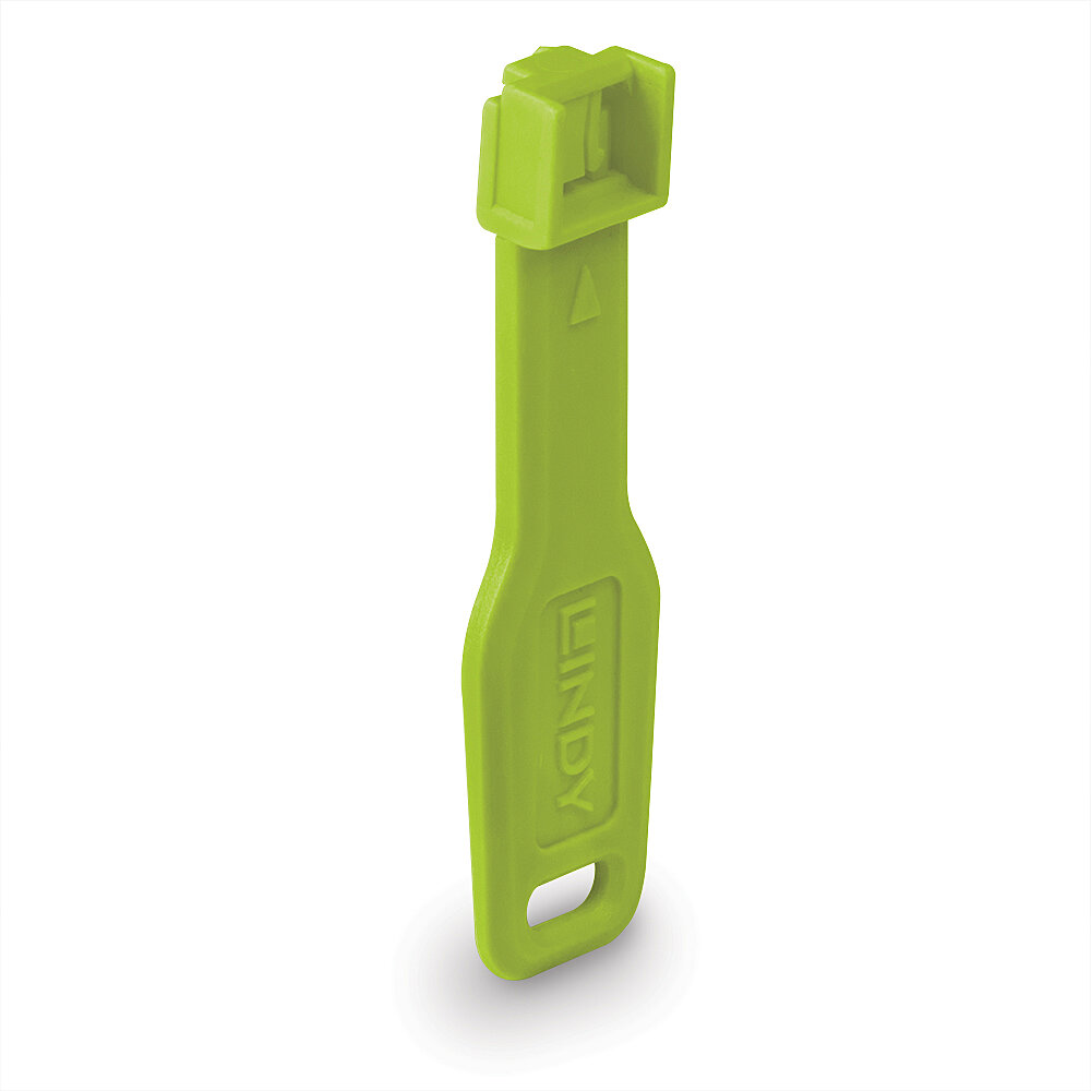 LINDY RJ45 Port SchlÃ¶sser grÃ¼n, 10 Stck + 1 SchlÃ¼ssel