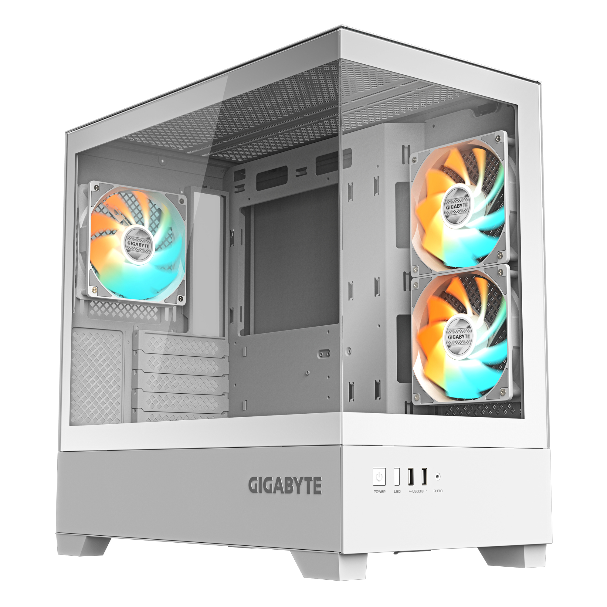 Gigabyte C201 Panoramic ICE Mid tower micro ATX white