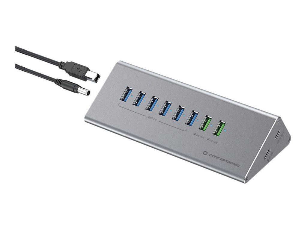 CONCEPTRONIC10Port Hub USBA30C Adap6xA30mNetz gr
