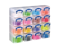 Really Useful Box Kleinteilemagazin 16x 0,3 l transparent 37,5 x 12,5 x 31,0 cm Really Useful Box Kleinteilemagazin 16x 0,3 l transparent 37,5 x 12,5 x 31,0 cm